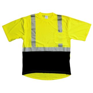 Wickmaster™ Class 2 Black Bottom Hi-Vis T-Shirt – 2001B