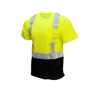 Wickmaster Pro 2011B Short Sleeve Black Bottom Safety Shirt