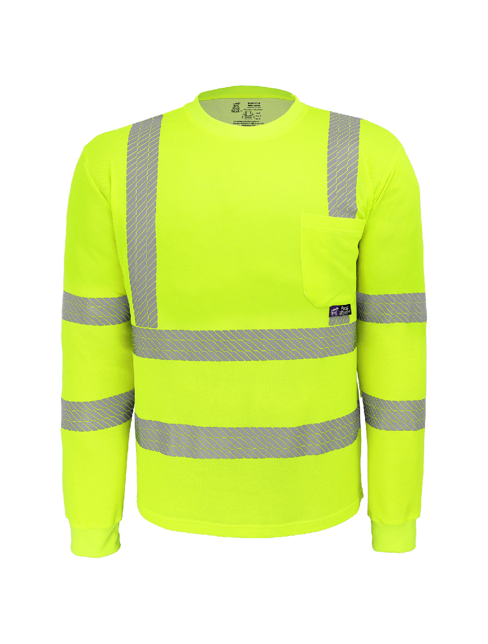FrogWear® HV Premium High-Performance Self-Wicking Bamboo/Polyester Long-Sleeved Shirt – GLO-217LS