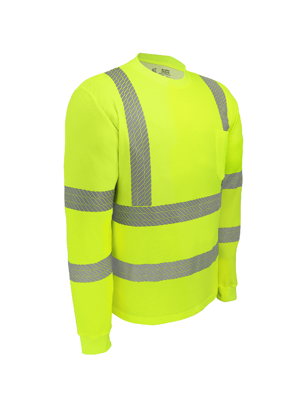 FrogWear® HV Premium High-Performance Self-Wicking Bamboo/Polyester Long-Sleeved Shirt – GLO-217LS - Image 4