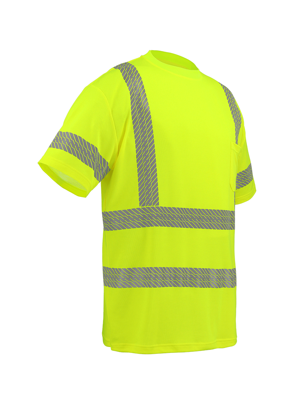 Global Glove – High Visibility Premium Self-Wicking Bamboo/Polyester Short-Sleeved Shirt – GLO-217 - Image 4