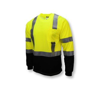 Radians ST21B Type R Class 3 Long Sleeve Black Bottom Hi-Vis T-Shirt