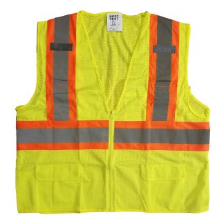 Best Vest™ – Zippered Contrasting Mesh Vest – JS1105